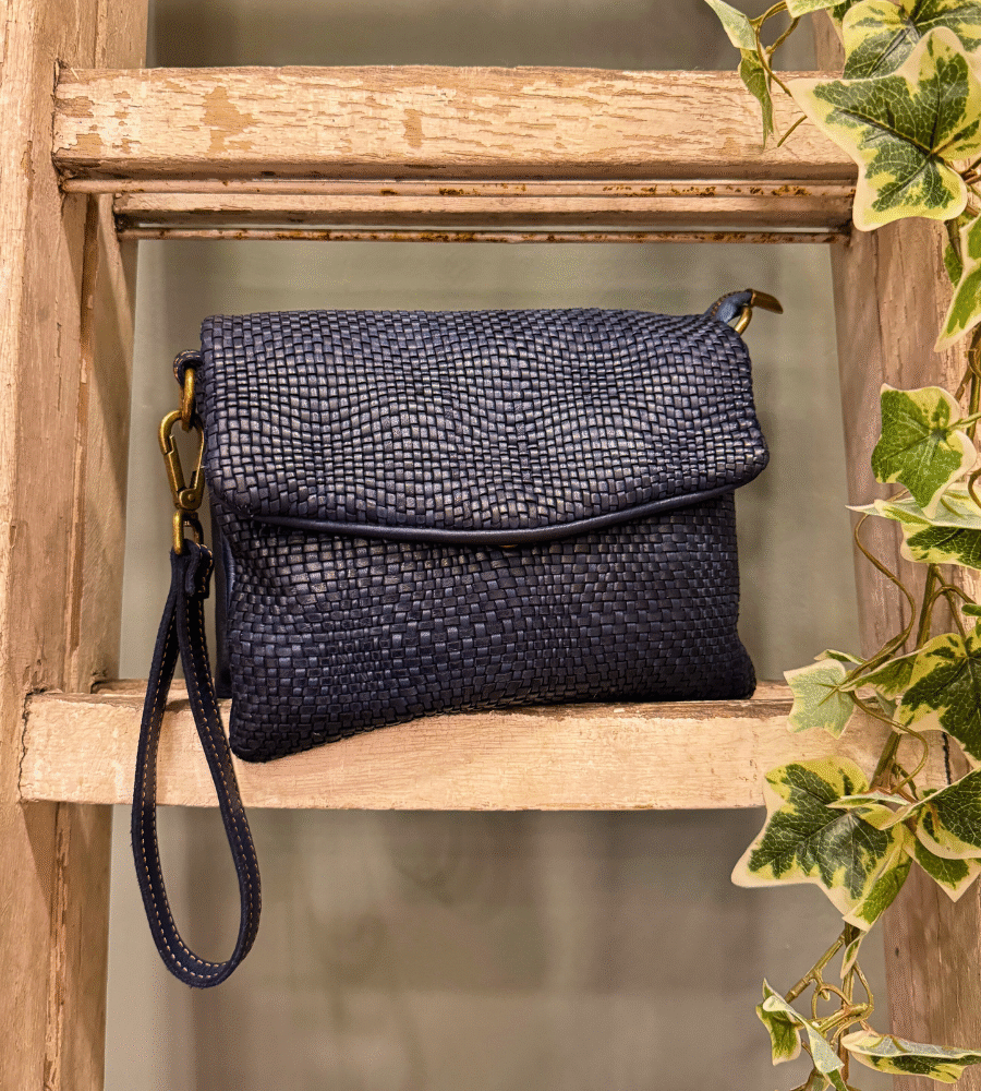 Borsa a tracolla/pochette intrecciata BS760.