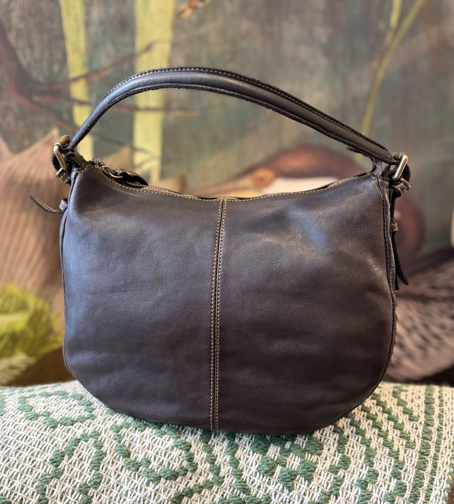 Borsa mezzaluna BS632 colore testa di moro di Bayside.