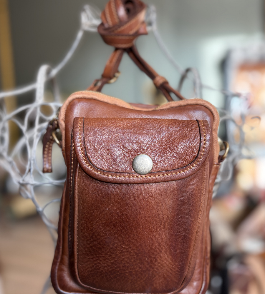 Borsello in pelle cuoio Bayside BS746.