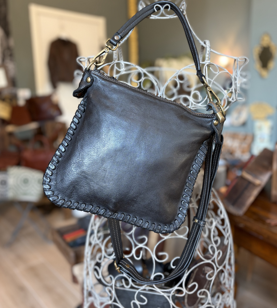 Borsa a spalla e tracolla Bayside BS600 nera